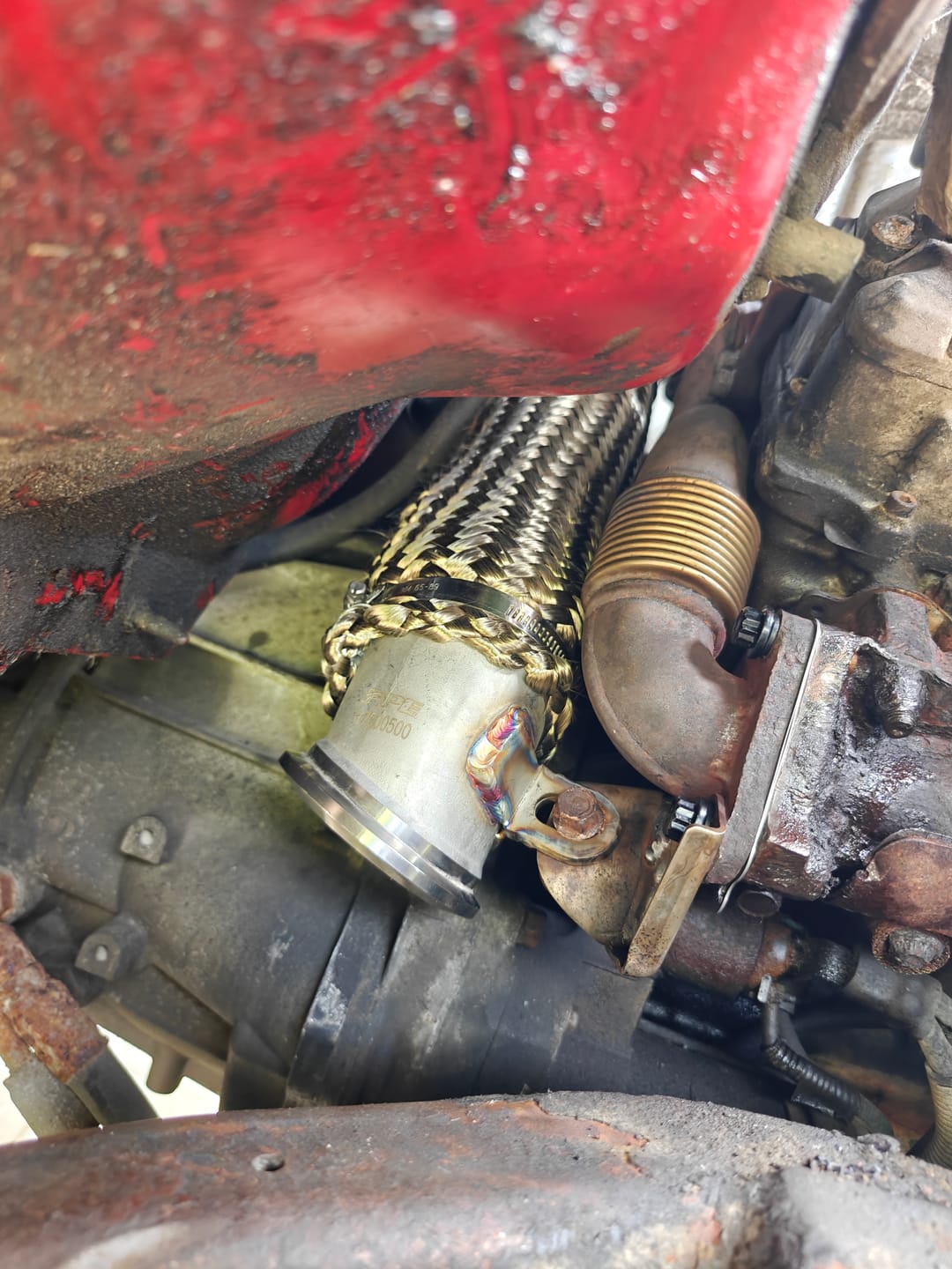 Customer photo review of 2004.5-2010 Duramax 3" Stainless Steel Downpipe (117000500)