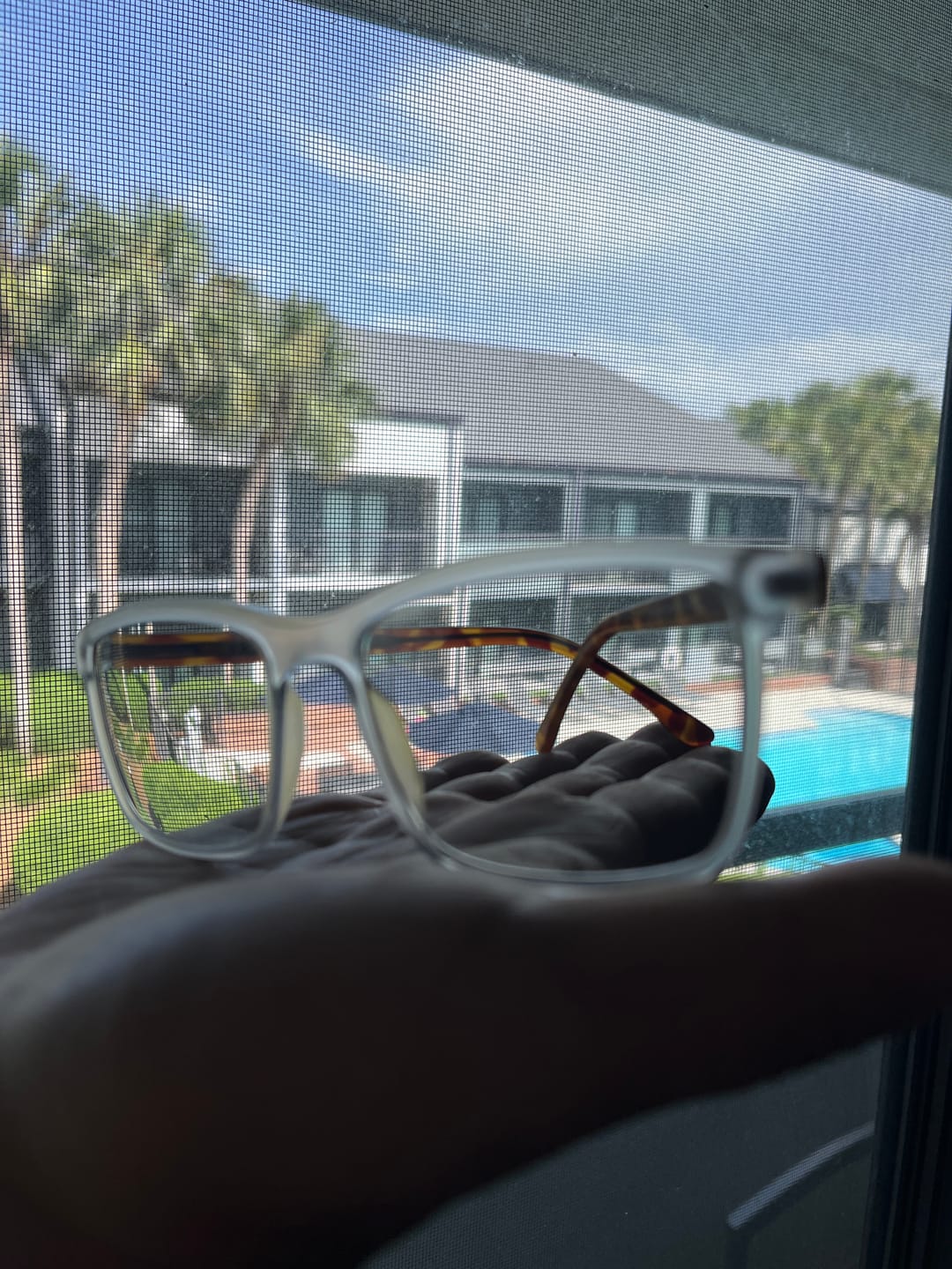 Customer photo review of Gary | Flexible Lightweight  Eco-friendly TR90 Rectangular Eyeglasses