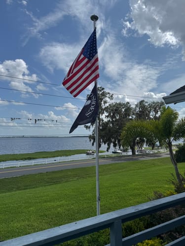 Customer photo review of Ultra Heavy Duty In-Ground Residential Flagpole