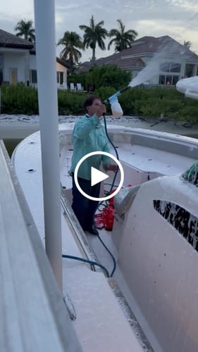 Customer video review of Salty Hull Boat Foam Gun: Tournament Series Stainless Steel