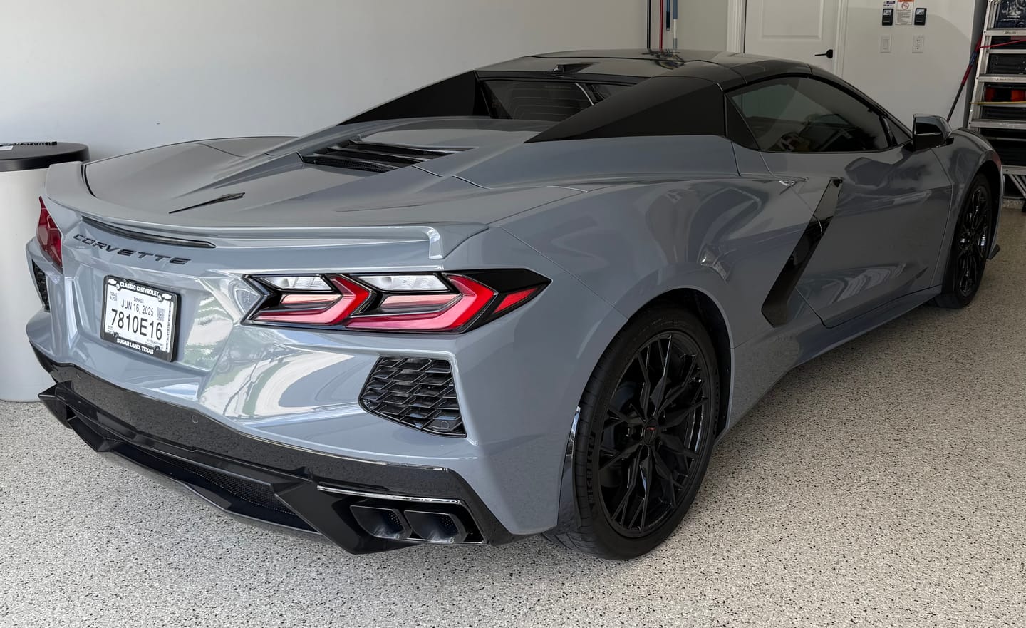 Customer photo review of Chevrolet Corvette C8 XL Extended Front & Rear Splash Guard
