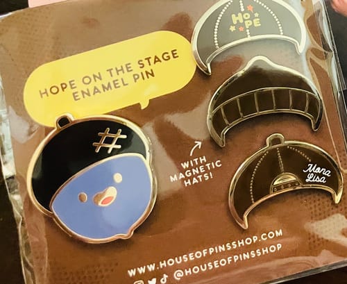Customer photo review of [PREORDER] Hobi Acorn Customizable Pin