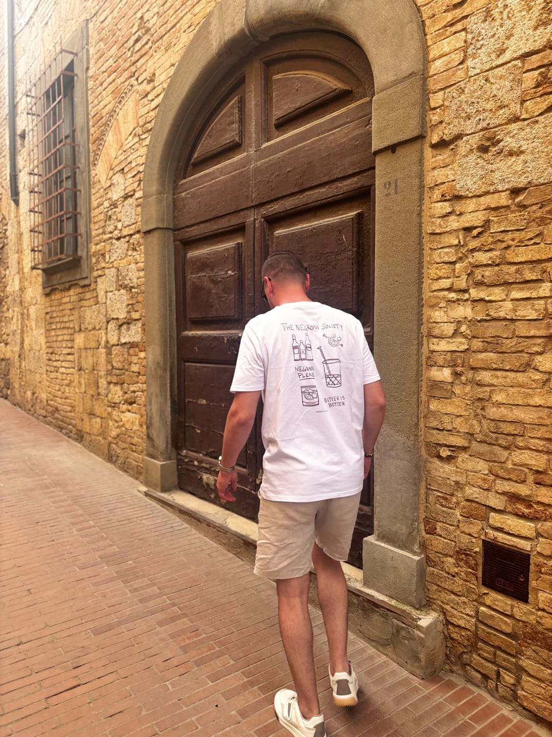 Customer photo review of The Negroni Society "How To" Unisex organic cotton t-shirt