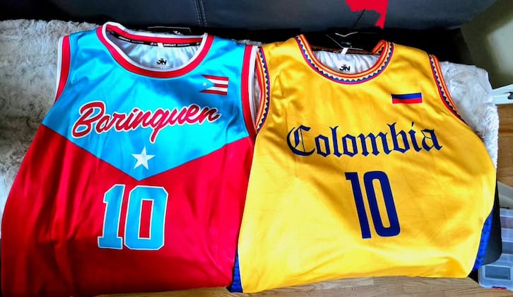 Customer photo review of Puerto Rico Custom Basketball Jersey