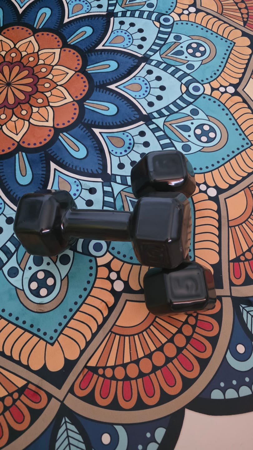 Customer photo review of Halter Dumbbell Sextavado Emborrachado