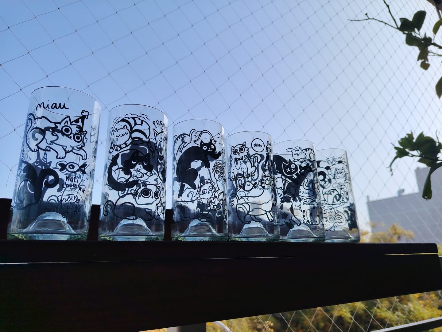 Customer photo review of Miau Glass - Juego de 6 Vasos - 500 ml