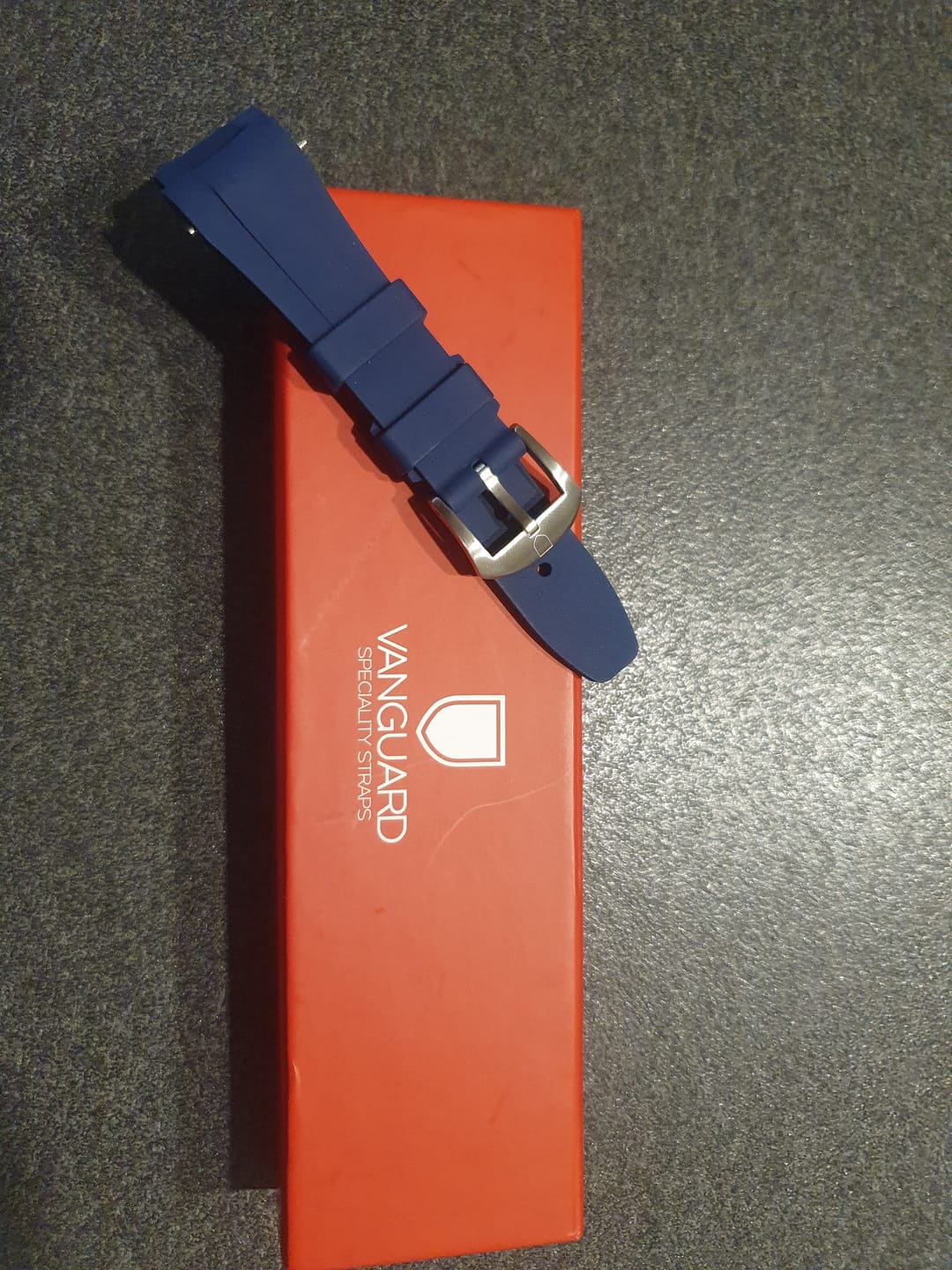 Customer photo review of Integrated Rubber Strap For Tudor Black Bay 58 - Blue