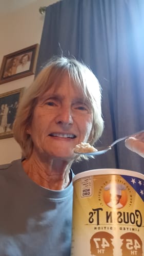 Customer photo review of Cousin T's Gourmet Trump Victory Oats