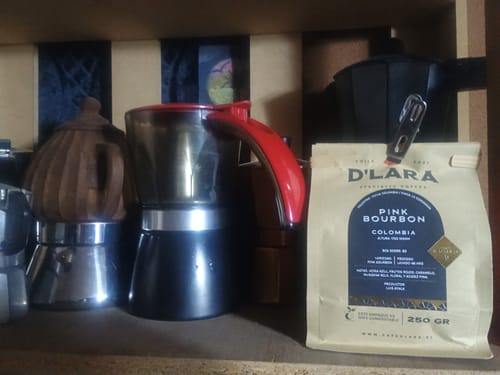 Customer photo review of Café Pink Bourbon, Colombia - 250g Grano Entero