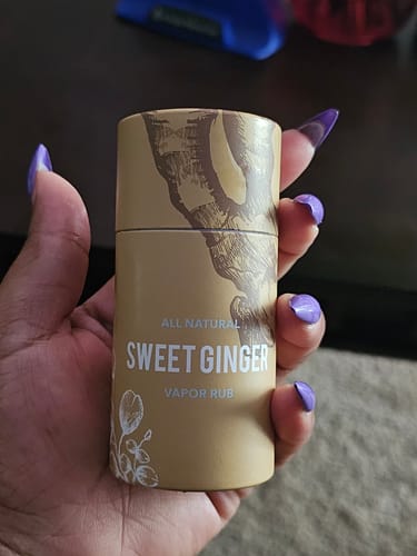 Customer photo review of Sweet Ginger Vapor Rub