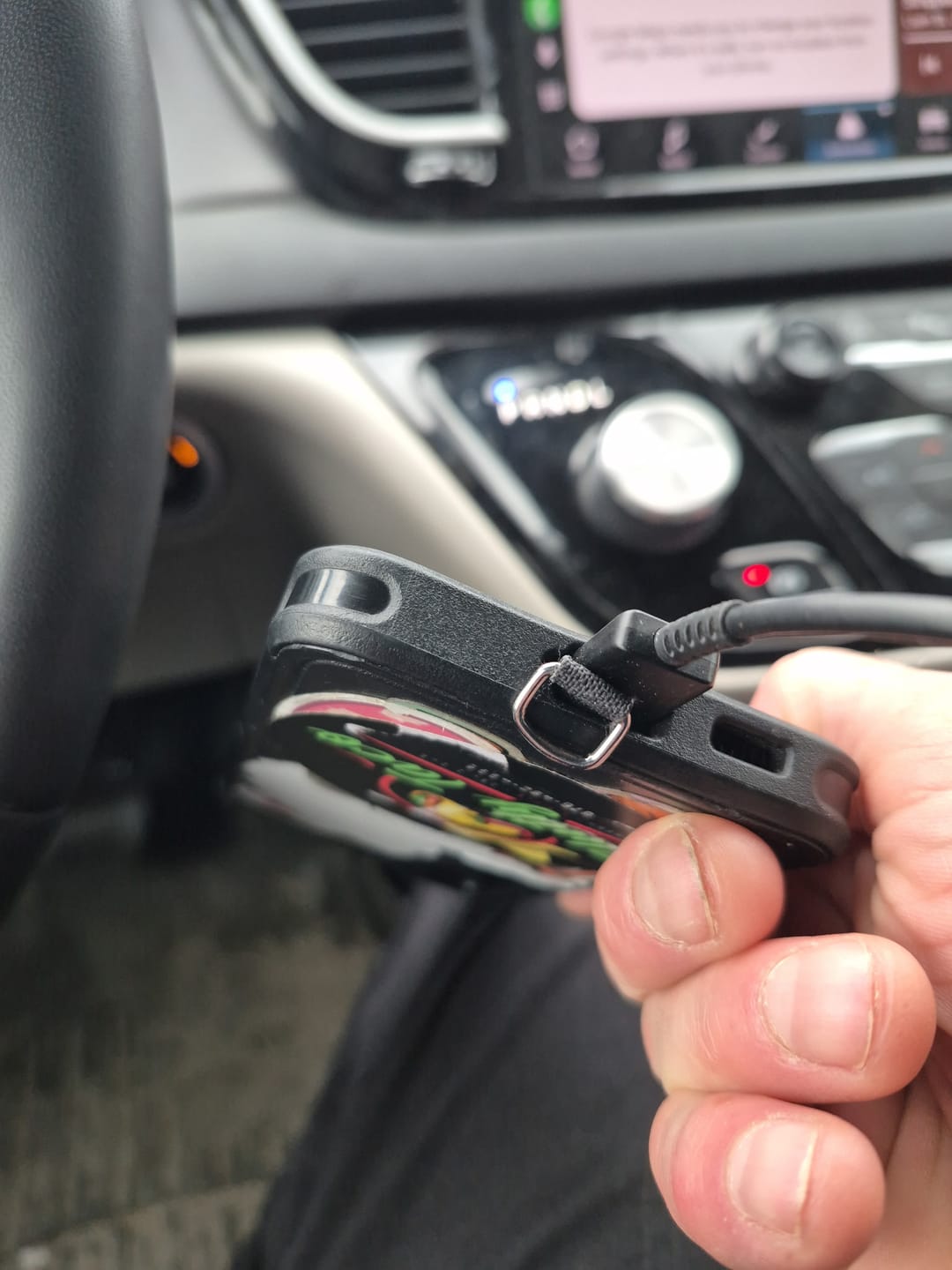 Customer photo review of "Tech-Tether" Multipitch Phone Leash