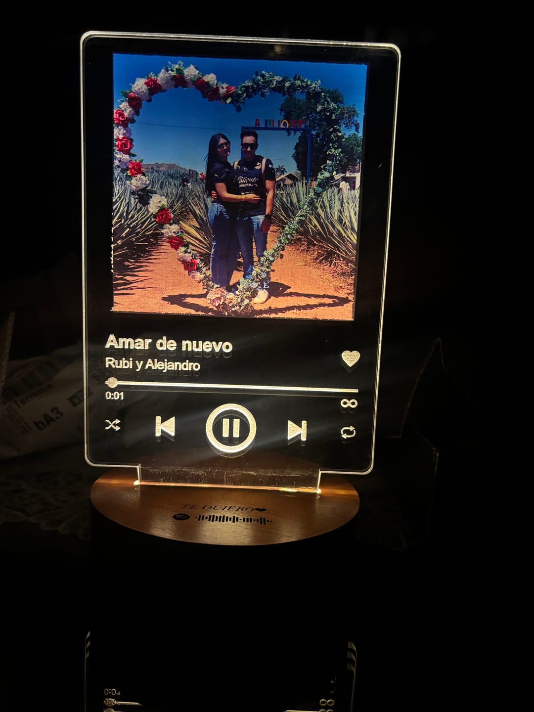 Customer photo review of Lámpara Canción