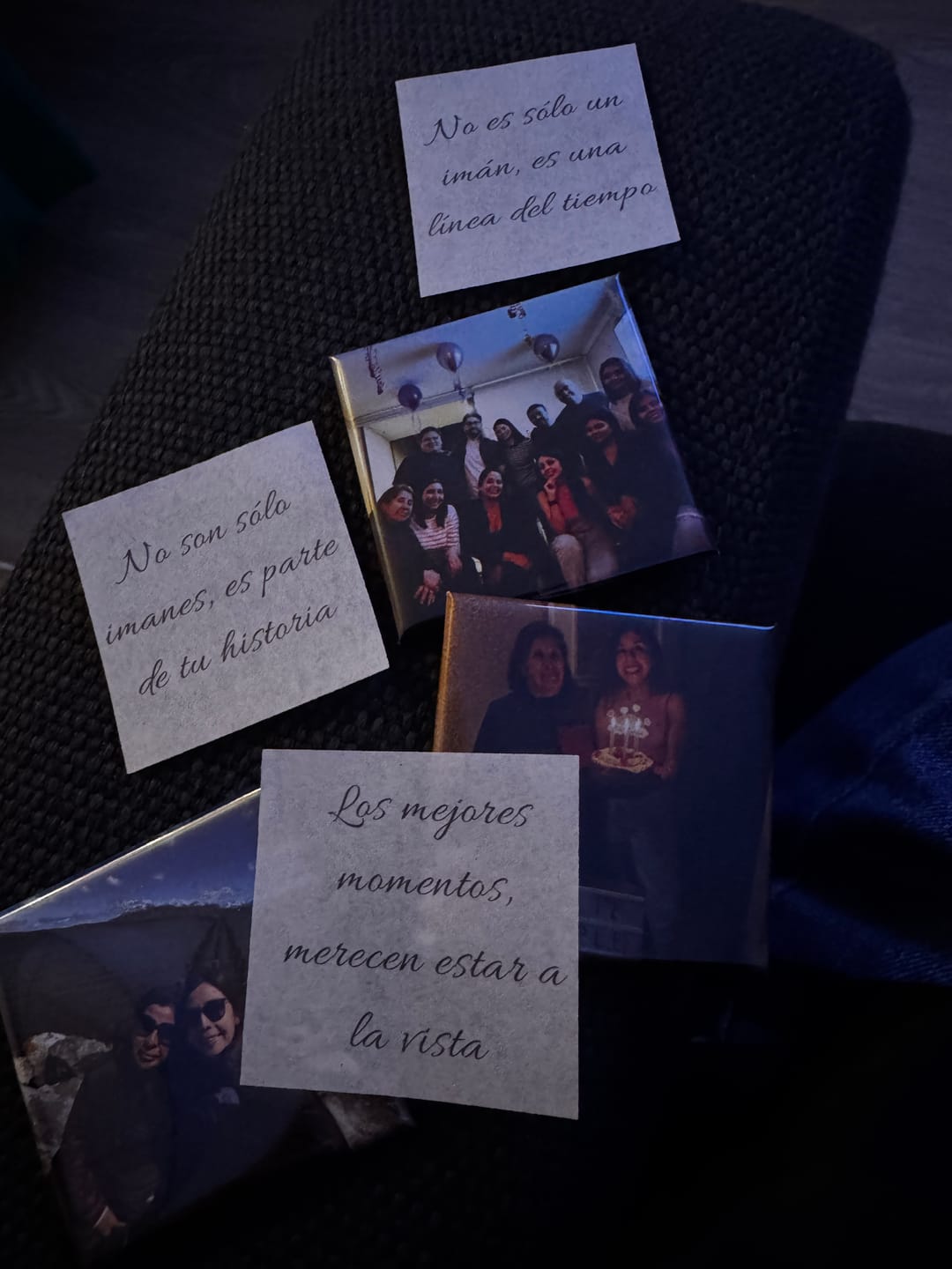 Customer photo review of Pack 6 Imanes personalizados Cuadrados