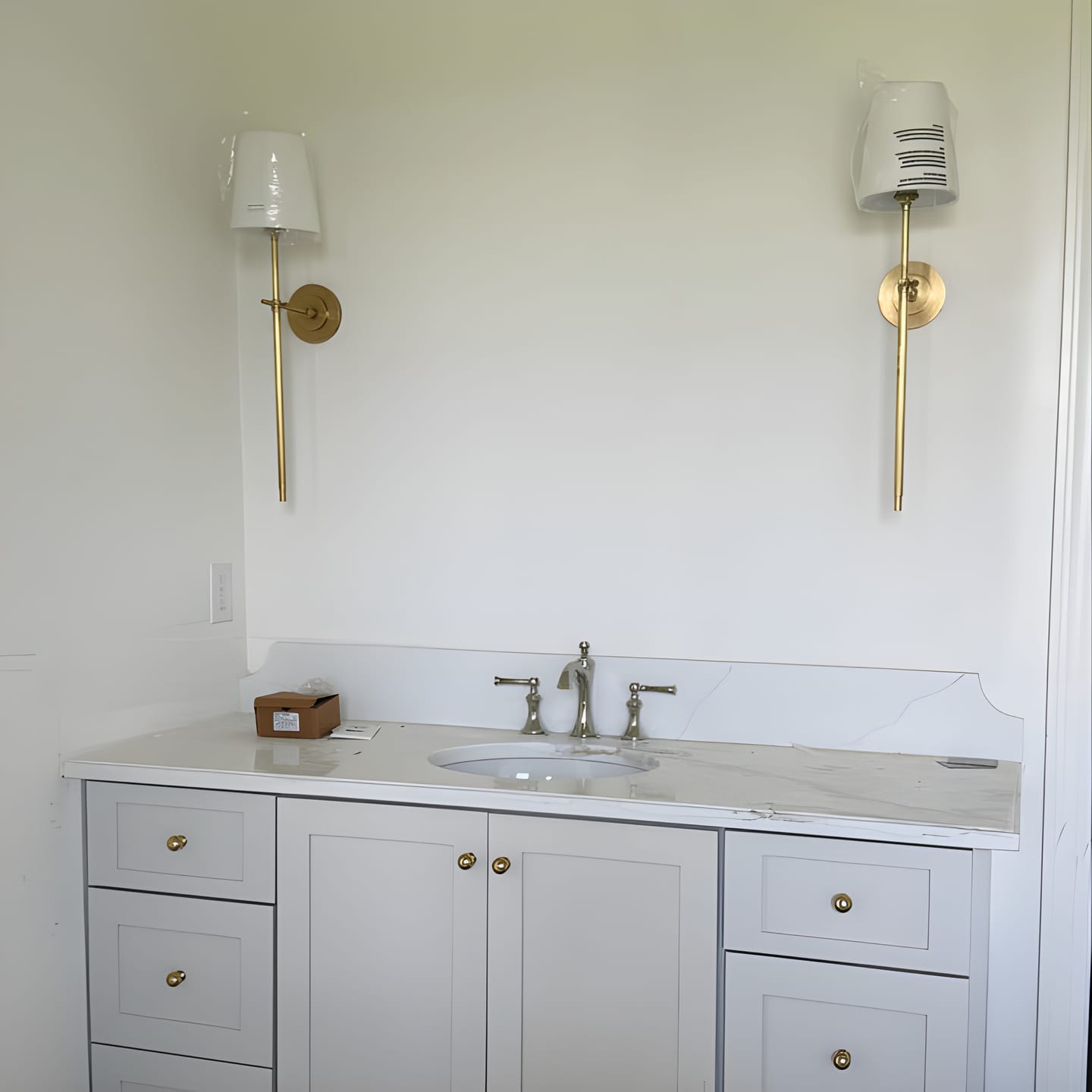 Customer photo review of Brass Ball Knob - Unlacquered Polished Brass
