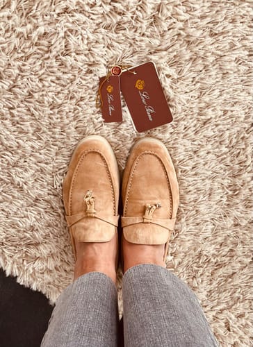 Customer photo review of LP Summer Charms Walk Loafers Beige Suede  994502