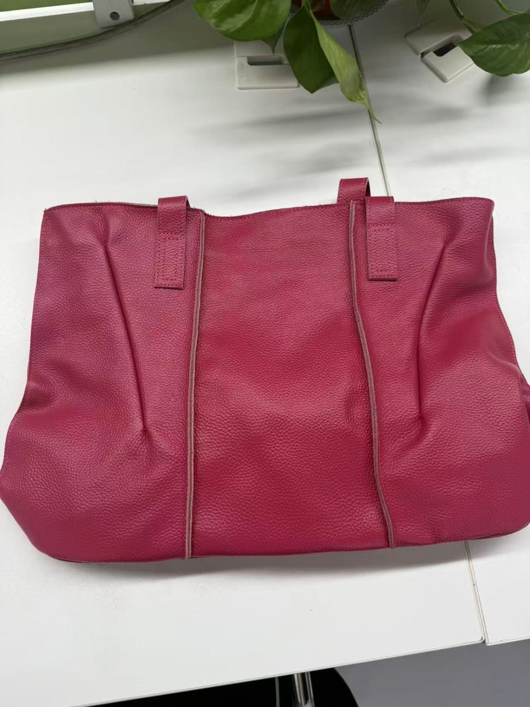 Customer photo review of Sac Cabas Cuir Souple Grand Format – Modèle Sofia