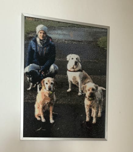 Kundenbewertung mit Foto zu Diamond Painting eigenes Bild