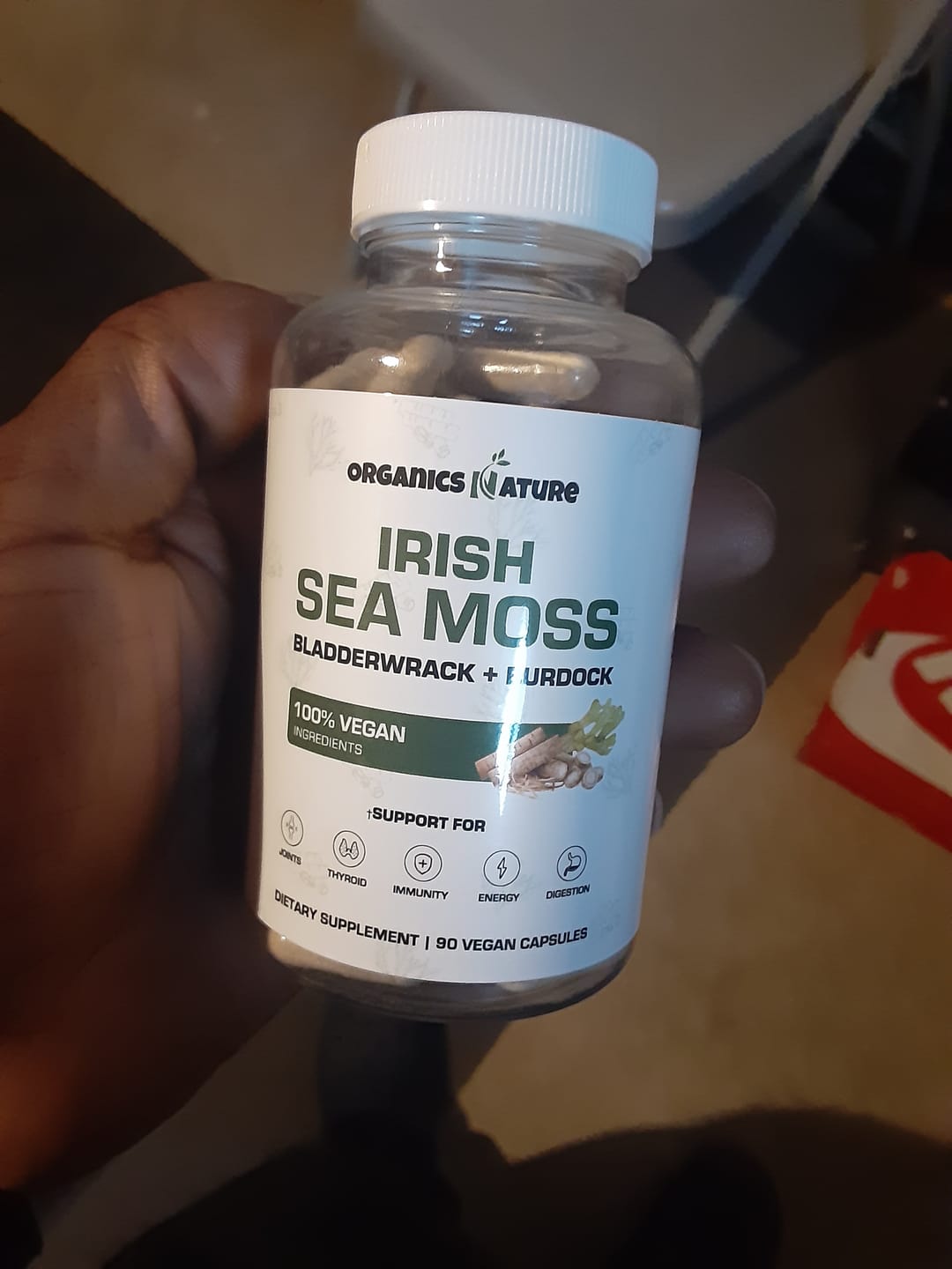 Customer photo review of Organic Irish Sea Moss With Bladderwrack and Burdock Root - 45 Servings