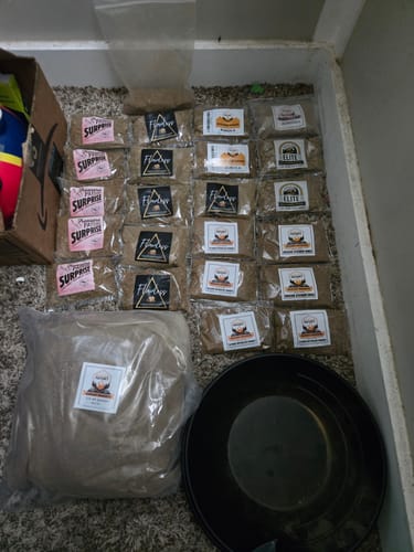 Customer photo review of Nugget Reserve 'MUSEUM SPECIMEN CHASE' - Gold Panning Paydirt Concentrate