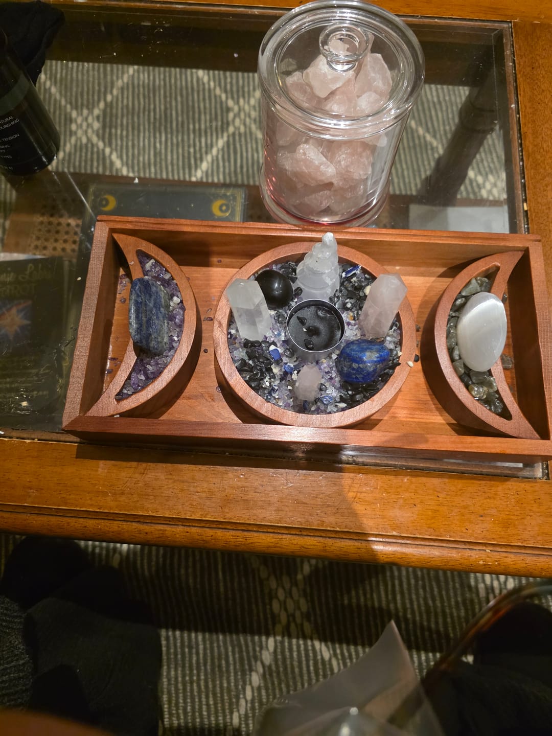 Customer photo review of Crystals & Cards Moon Child Altar Stand