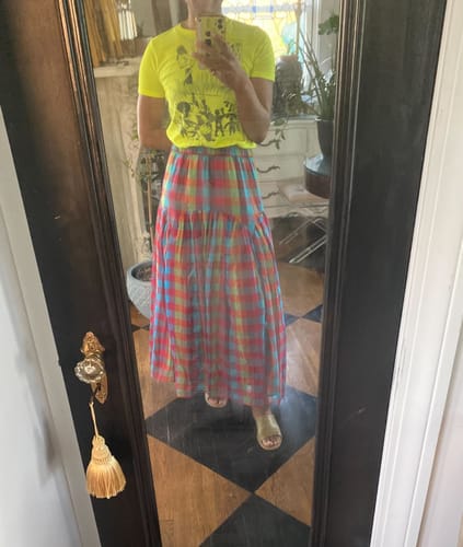Customer photo review of LEILA SKIRT | CROSSWAY CHEX