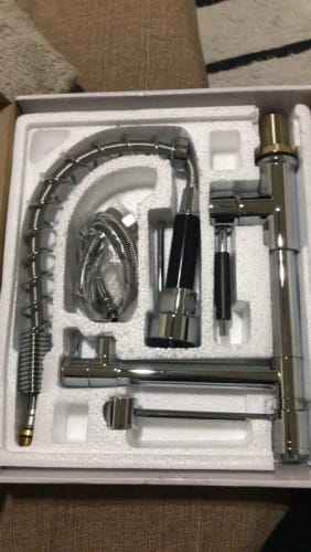 Customer photo review of Stavanger - Professional Pull-Down Kitchen Faucet With High Arc
