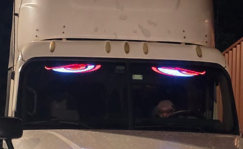 Customer photo review of LED Windshield Eyes For Car And Truck