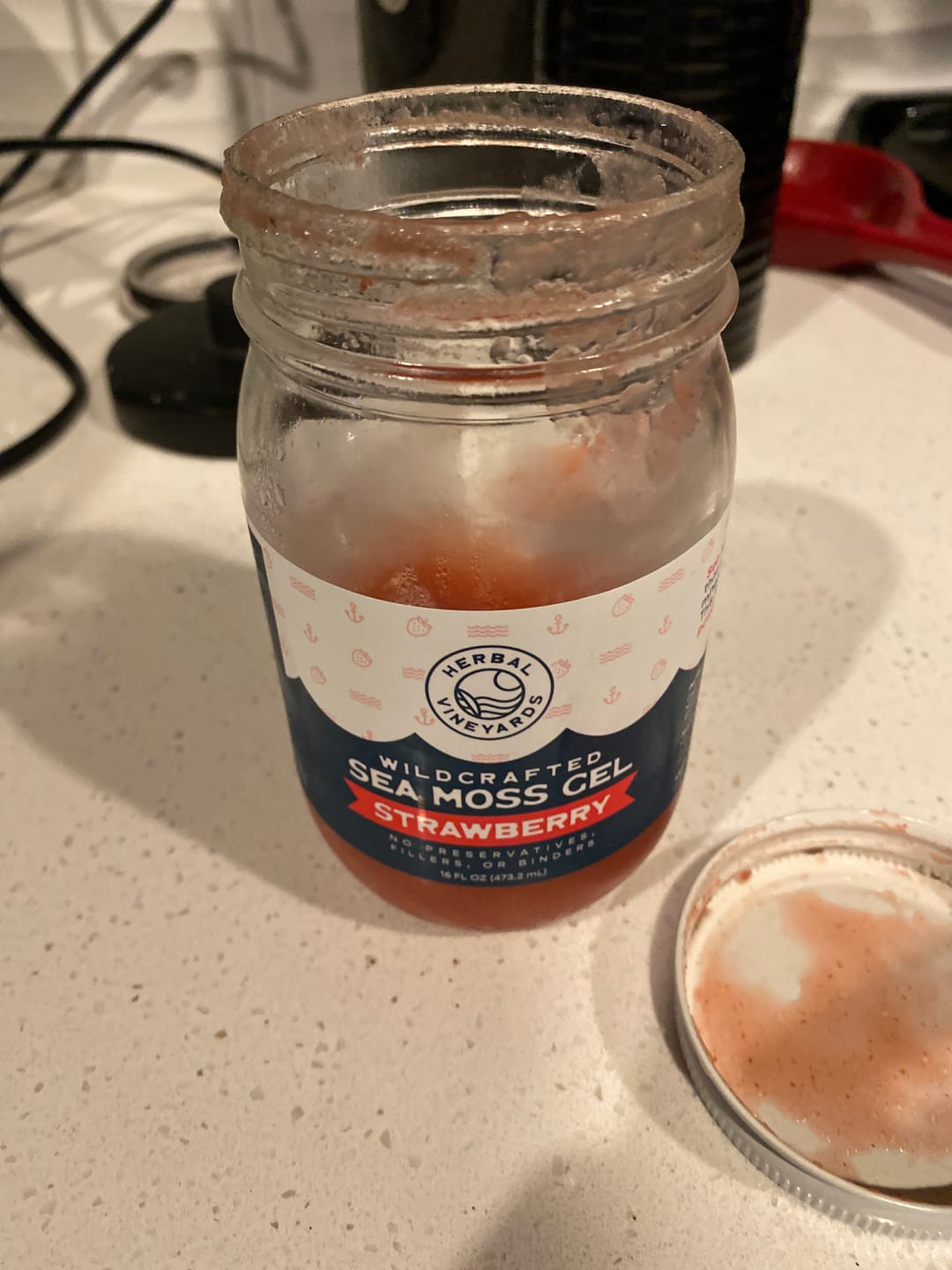Customer photo review of EXCLUSIVE STRAWBERRY SEA MOSS GEL