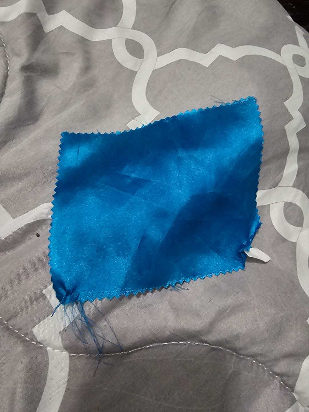 Customer photo review of Silky Stretch Satin