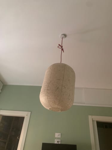 undefined review of IKIN Pendant B2 | Natural Mulberry Paper | Oval Shape - Multiple Sizes image 1 out of 1