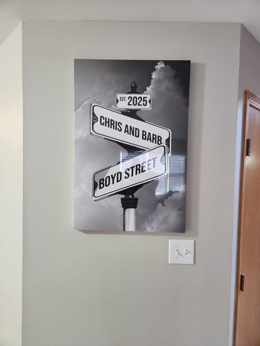 Customer photo review of COUPLES DATE OF LOVE by Cstm Canvas