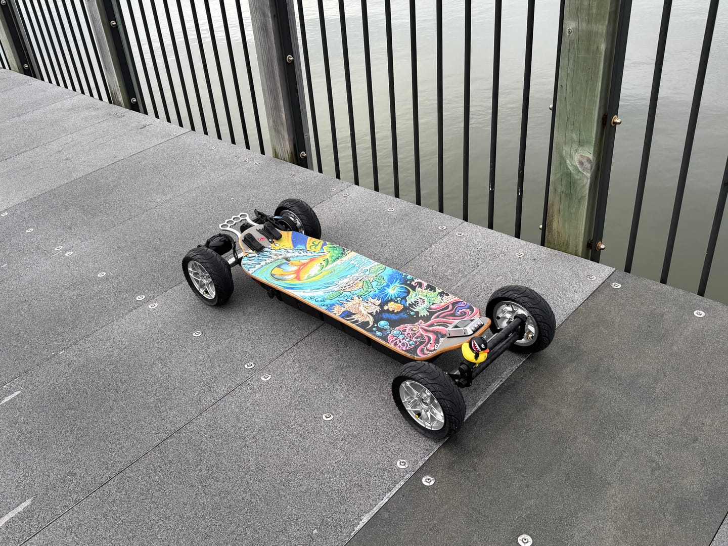 Customer photo review of Acedeck® 8.5 inch(215mm) Wheel Set, Tire, Inner Tube, CNC Hub