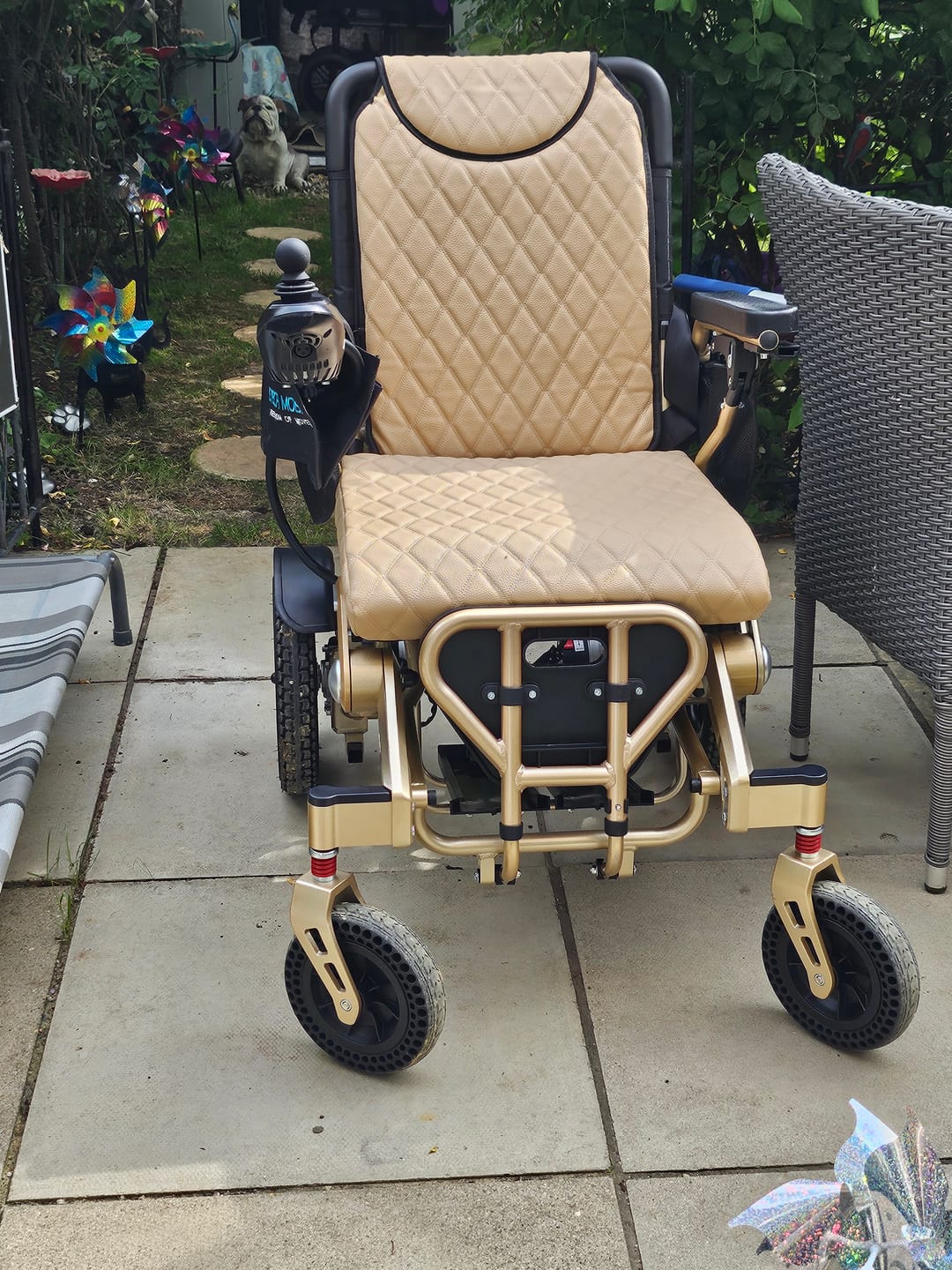 Customer photo review of Luxury Leather Seat Cushion Cover for Freedom Pro and Elite Electric Wheelchair