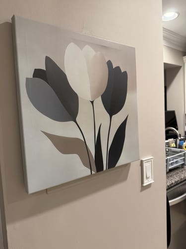 Customer photo review of Muted Elegance Canvas Art