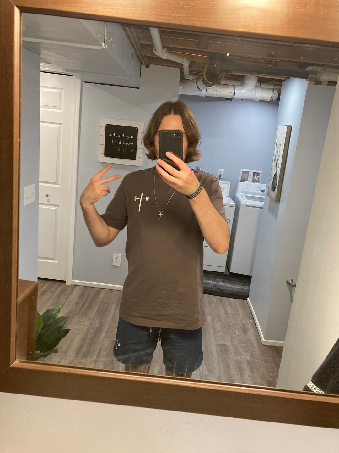 Customer photo review of Man of God Performance Tee
