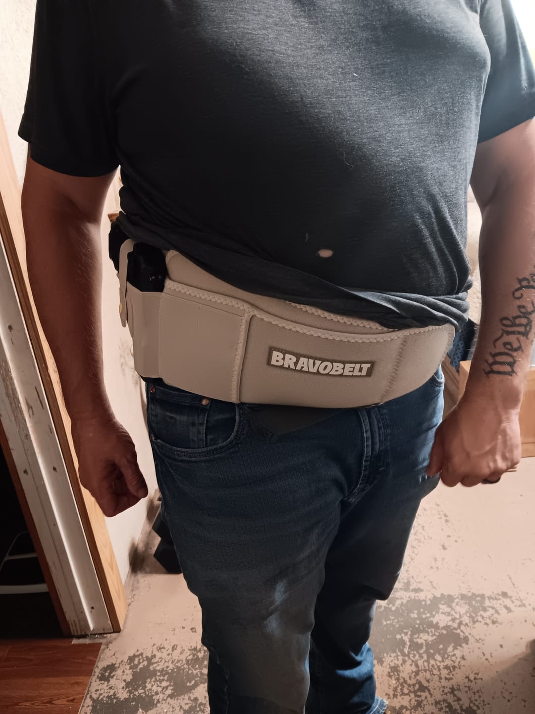 Customer photo review of BravoBelt Belly Band Holster for Concealed Carry - Unisex - Tactical Nude