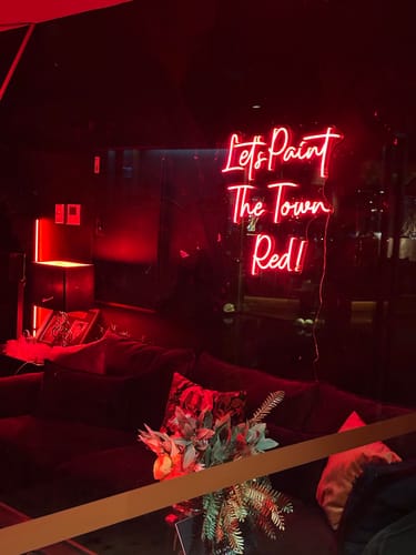 Customer photo review of Custom Neon Signs