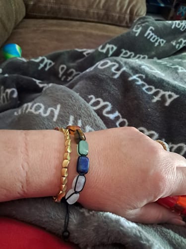 Customer photo review of The Seven Chakra Elemental Balance Bracelet