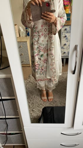 Customer photo review of R-811-R - Readymade - Rangoon Chiffon Suit 2022