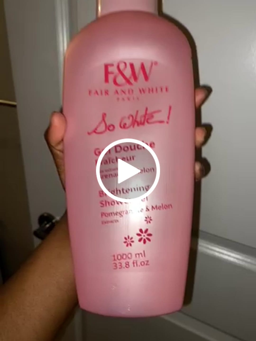 Customer video review of Fair and White So White! Shower Gel 1000ml