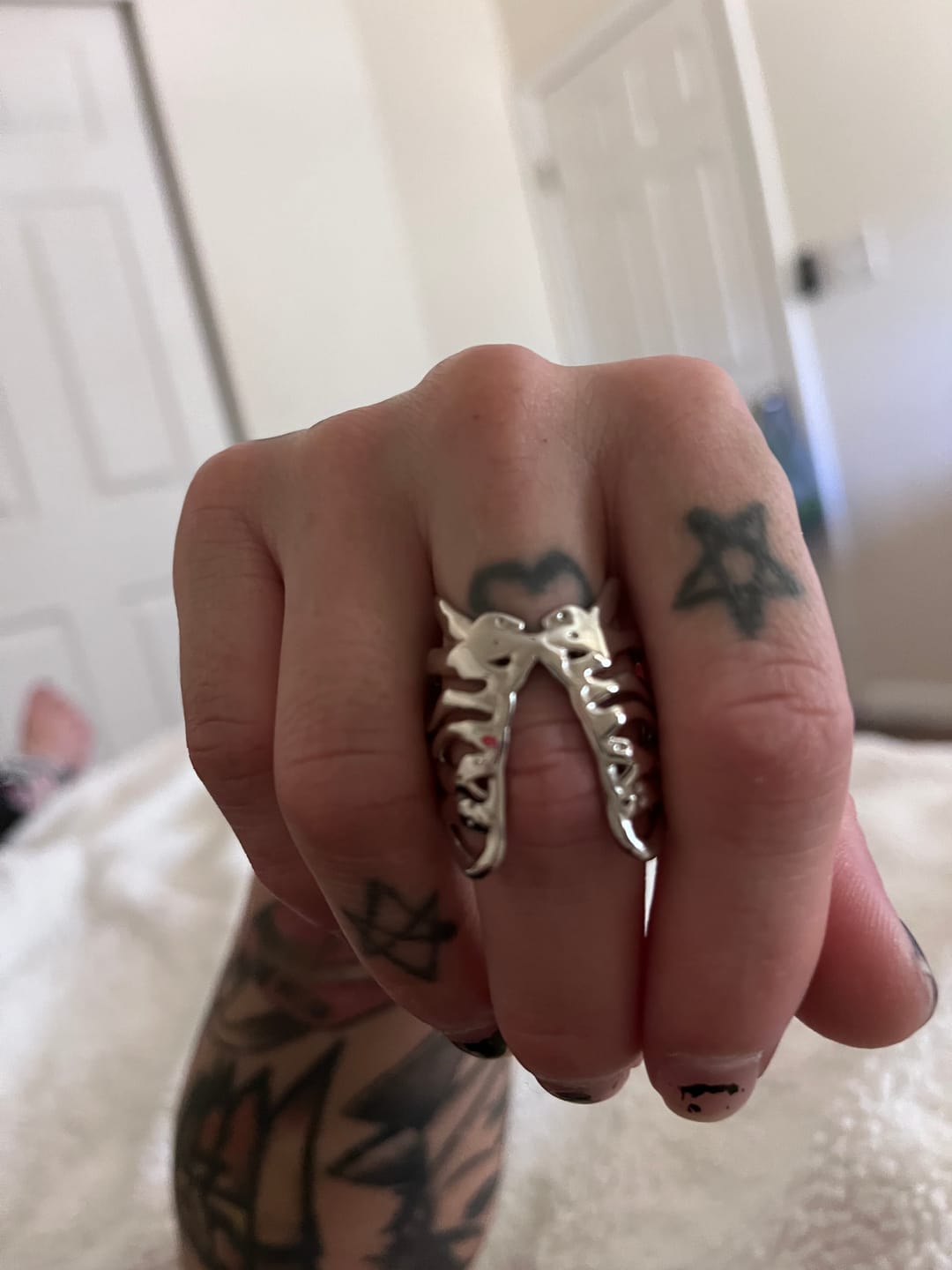 Customer photo review of RIBCAGE RING