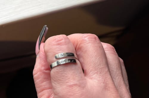 Customer photo review of Just Breathe Ring