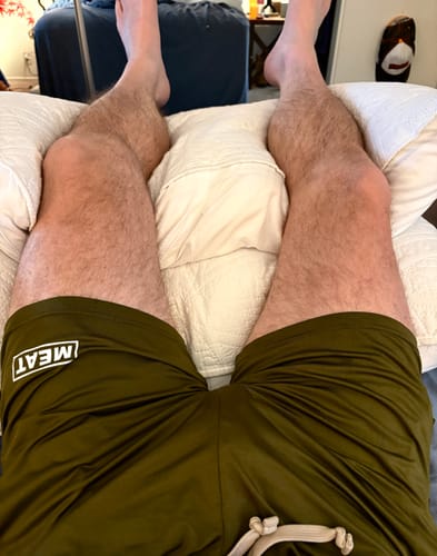 Customer photo review of SQUATTING SHORTS – CLASSIC / OLYMPIC BLUE