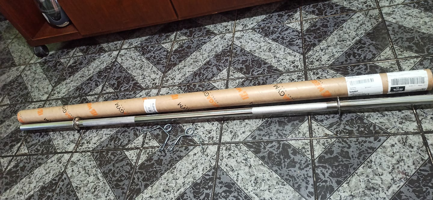 Customer photo review of Barra Reta Maciça Cromada 28,57mm