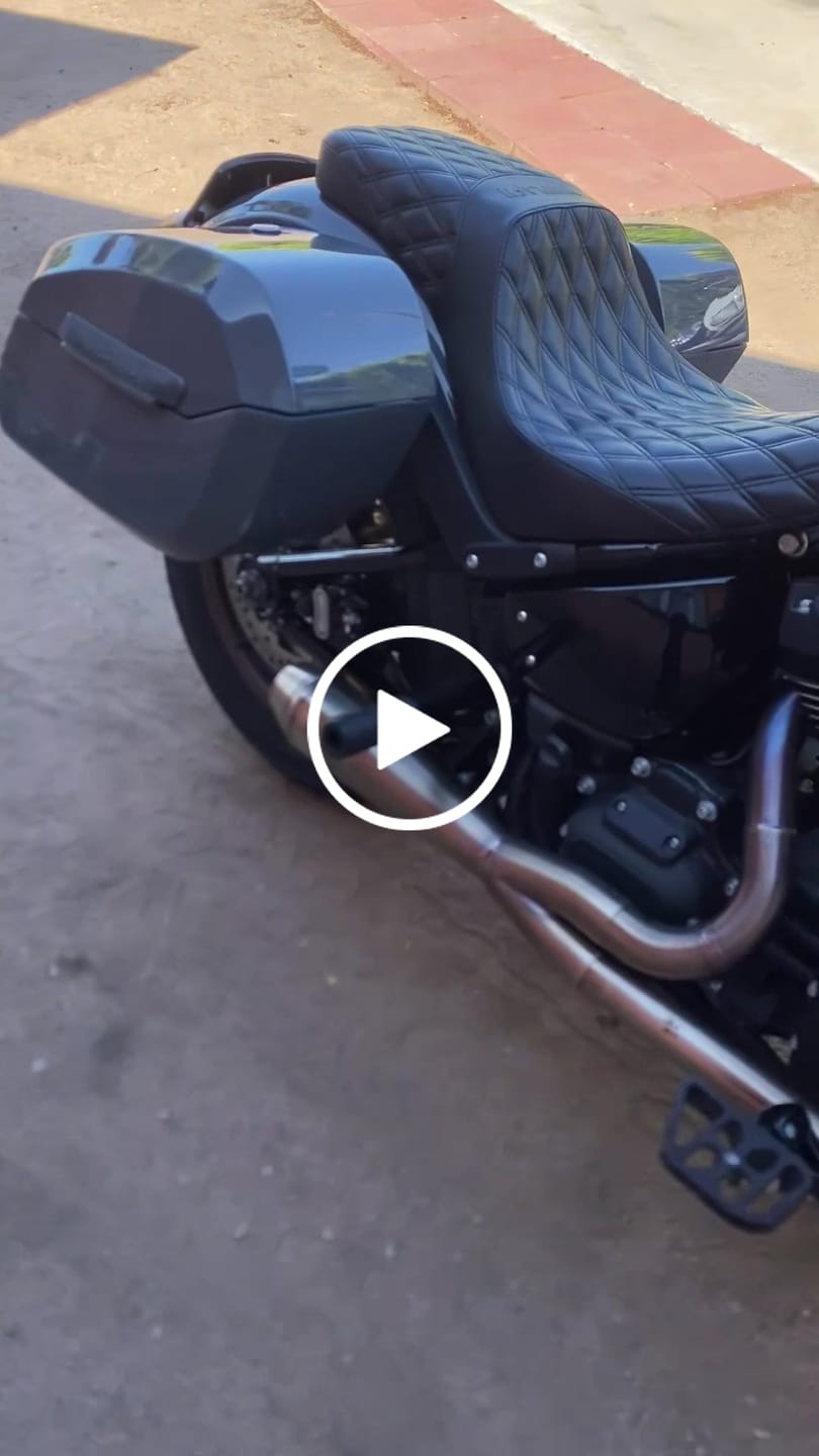 Customer video review of 32L - Darkin Large Quick Mount Painted Hard Saddlebags for Harley Softail Low Rider S FXLRS