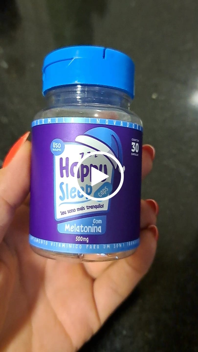 Customer video review of Melatonina Happy Sleep - 1 Pote (30 dias de uso)