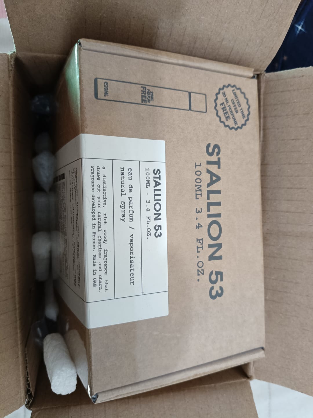 Customer photo review of Perfume Emper Stallion 53 100ml Edp Unisex