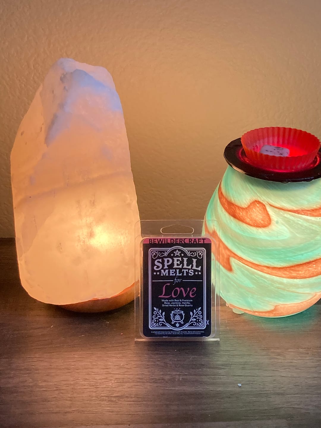 Customer photo review of Spell Melts for Love Wax Melts