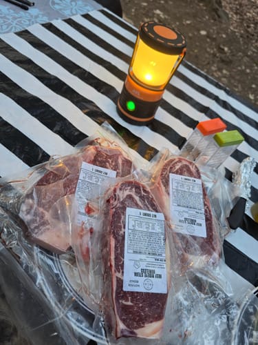 Customer photo review of Halal Ribeye Steak - Boneless