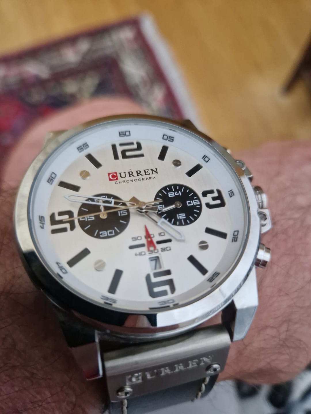 Customer photo review of Curren Sofia® orologio uomo pelle